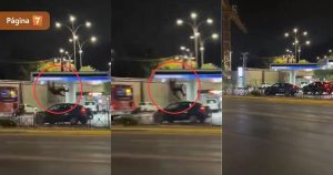 Motociclista voló por los aires