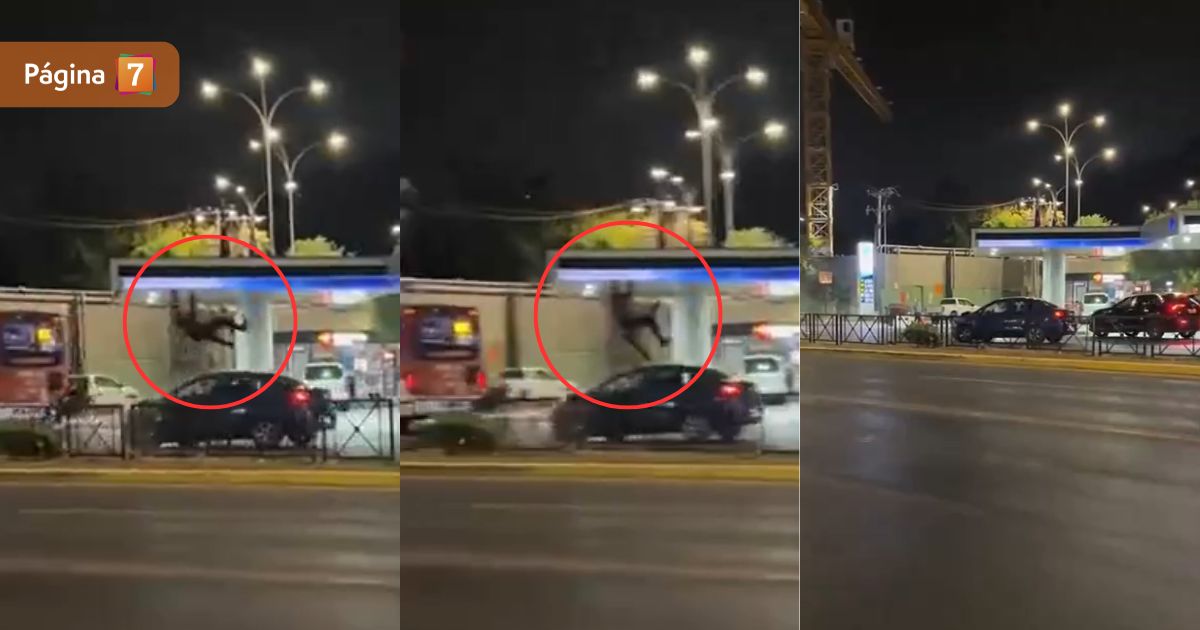 Motociclista voló por los aires