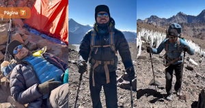 Pangal Andrade mostró su experiencia en el volcán Tupungato: 