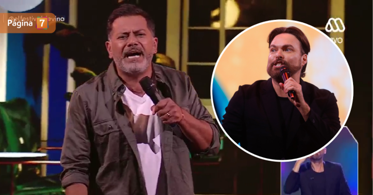 Pedro Ruminot sacó aplausos con punzante mensaje a George Harris en plena rutina de Viña 2025