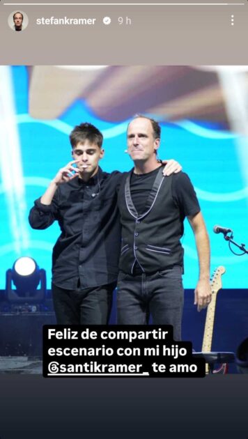 Stefan Kramer realizó show junto a su hijo Santiago y evidenció lo grande que está: publicó fotos