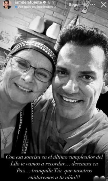 La pérdida familiar que enluta a Cristián de la Fuente