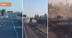 Dan a conocer el video del brutal accidente de tránsito en Requínoa que dejó cinco muertos