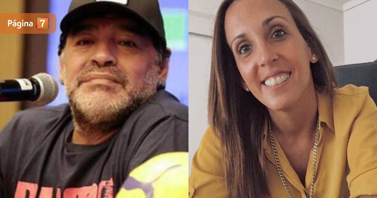 Agustina Cosachov y maradona