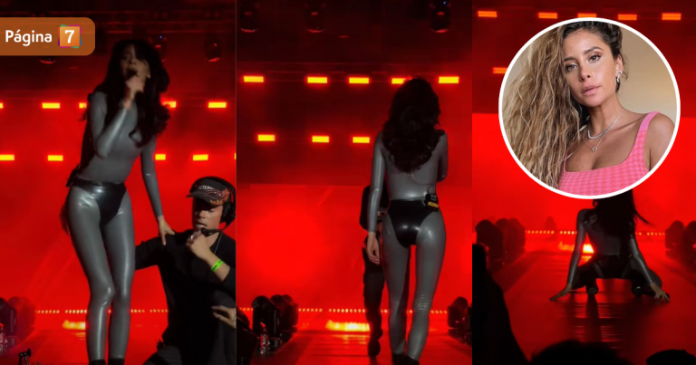 Cami Gallardo sufrió fuerte caída en concierto: así reaccionó la cantante tras el accidente