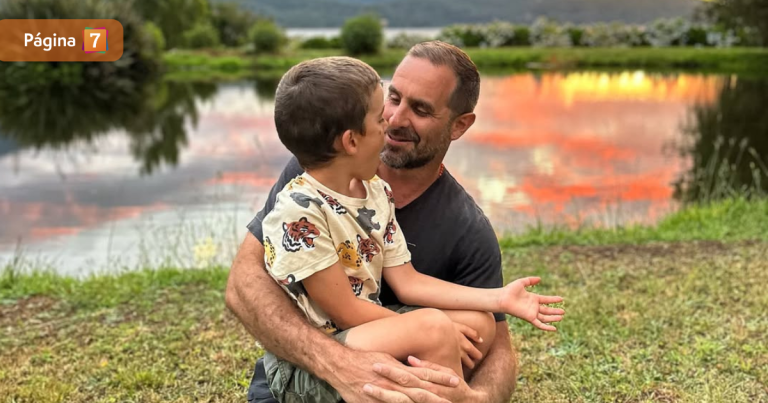 Pascua de Cristián Arriagada y Pedrito Milagros: viudo de Javiera Suárez mostró lo grande que está