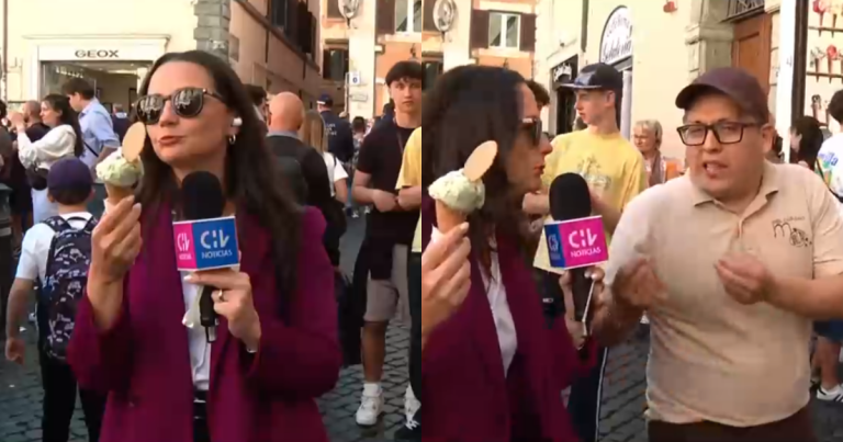 Andrea Aristegui casi hace 'perro muerto' en Roma: no había pagado un helado