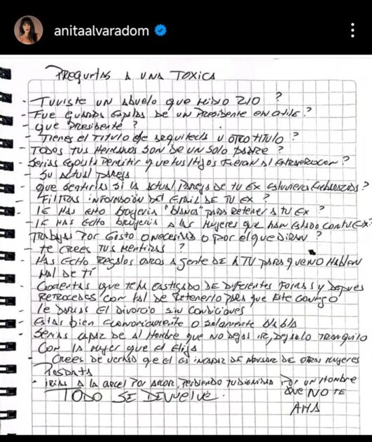 Anita Alvarado arremetió otra vez contra Daniela Aránguiz: "A una madre no se le olvida…"