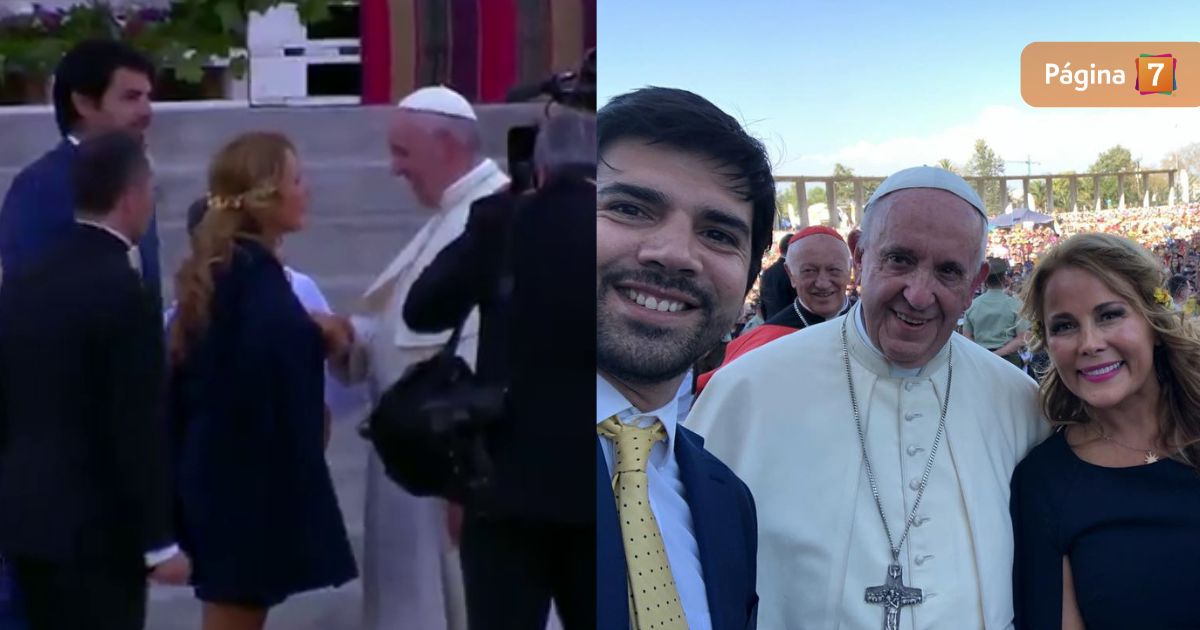 Con singular regalo y salida de protocolo: el día que Cathy Barriga recibió al Papa Francisco en Chile