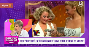 Recuerdan paso de Cathy Barriga por 'Venga conmigo': ganó $1 millón como doble de Marilyn Monroe