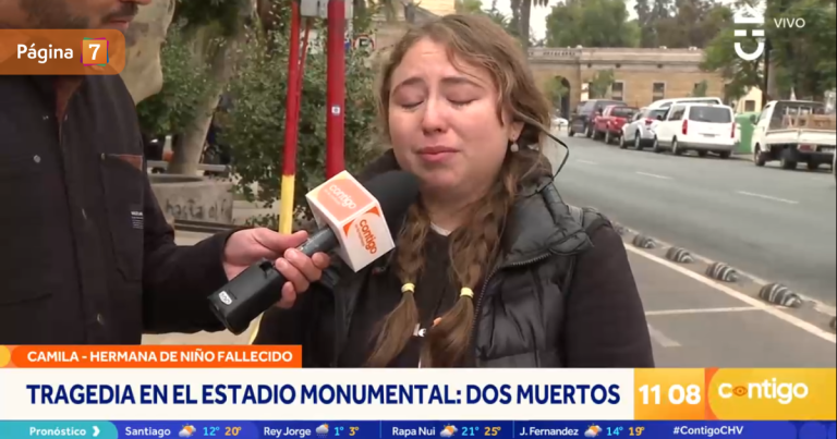 Hermana de niño fallecido en Estadio Monumental entregó desgarrador testimonio: 