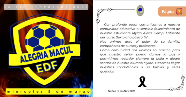 Colegio y escuela de fútbol despiden a niño de 12 años que murió en Estadio Monumental
