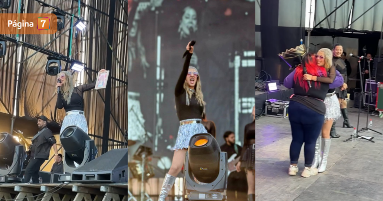 Karla Melo recibió especial regalo de sus fanáticos en Concepción: 