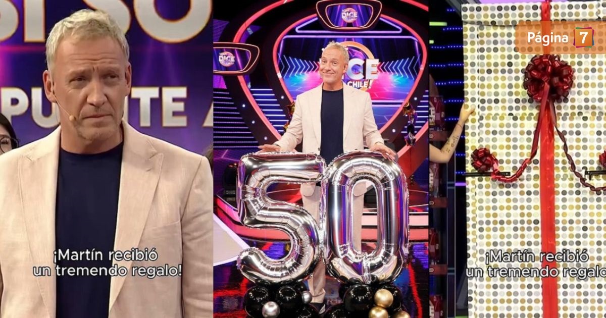 La sorpresa que recibió Martín Cárcamo en Qué dice Chile por su cumpleaños 50