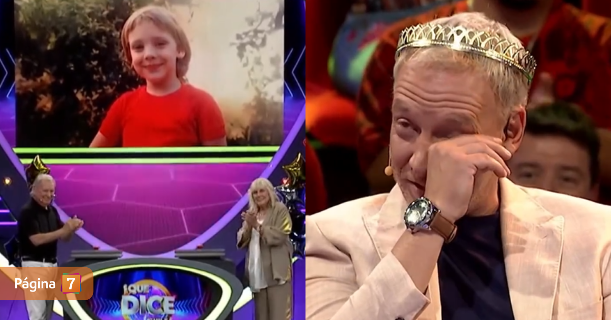 Martín Cárcamo lloró con sorpresa de inteligencia artificial en Qué dice Chile: "Estoy orgulloso"