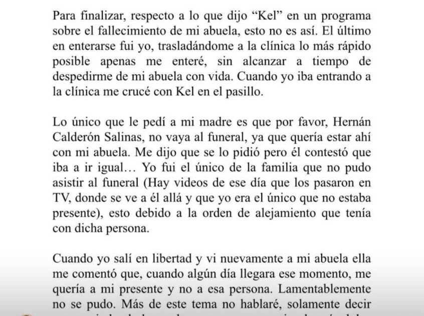 Nano Calderón desmintió a su hermana Kel Calderón en Podemos Hablar 