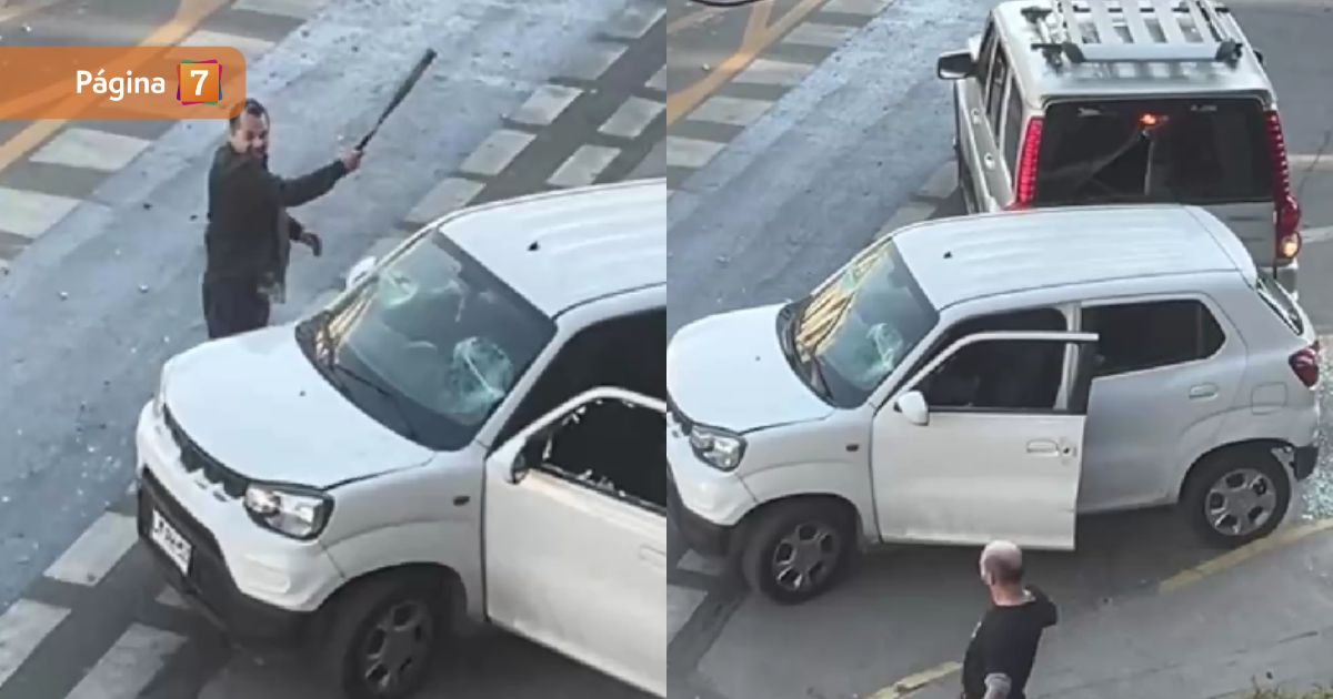 Pelea de conductores en Providencia