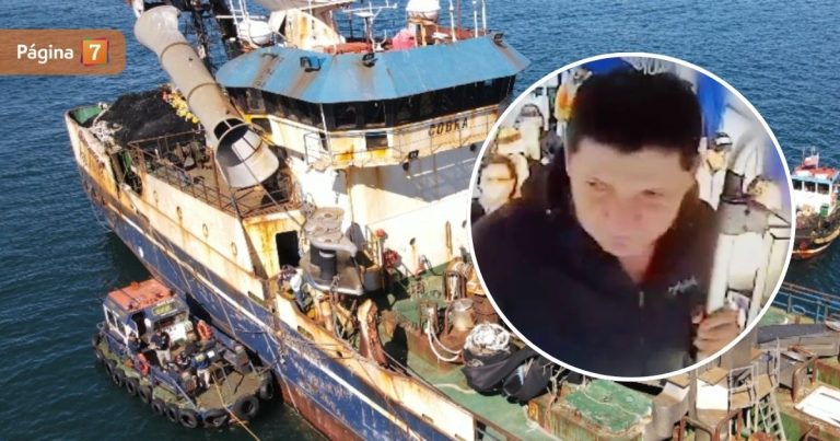 Solo, angustiado y muy nervioso: revelan últimas imágenes de pescador desaparecido del barco Cobra