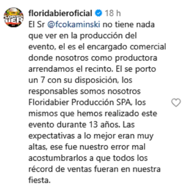 Francisco Kaminski fue acusado de “estafa” por fallido evento Florida Bier: animador contestó a funa