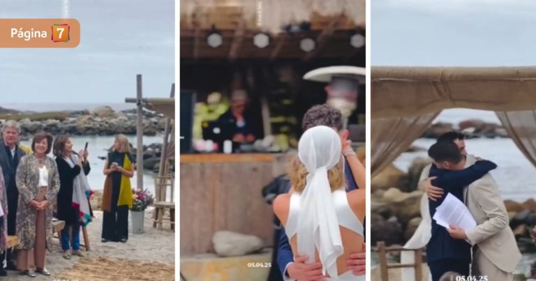 Actriz de 'La ley de Baltazar' y 'Demente' contrajo matrimonio en íntima ceremonia frente al mar