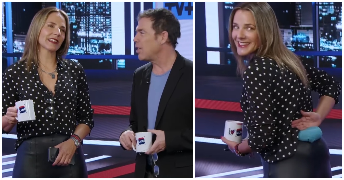 "Con guatero de semilla, aquí estoy": Julia Vial condujo TV+informa con dolor por lumbago