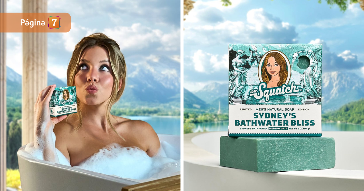 Excéntrico emprendimiento de Sydney Sweeney: lanzó un jabón hecho con el agua que usó para bañarse