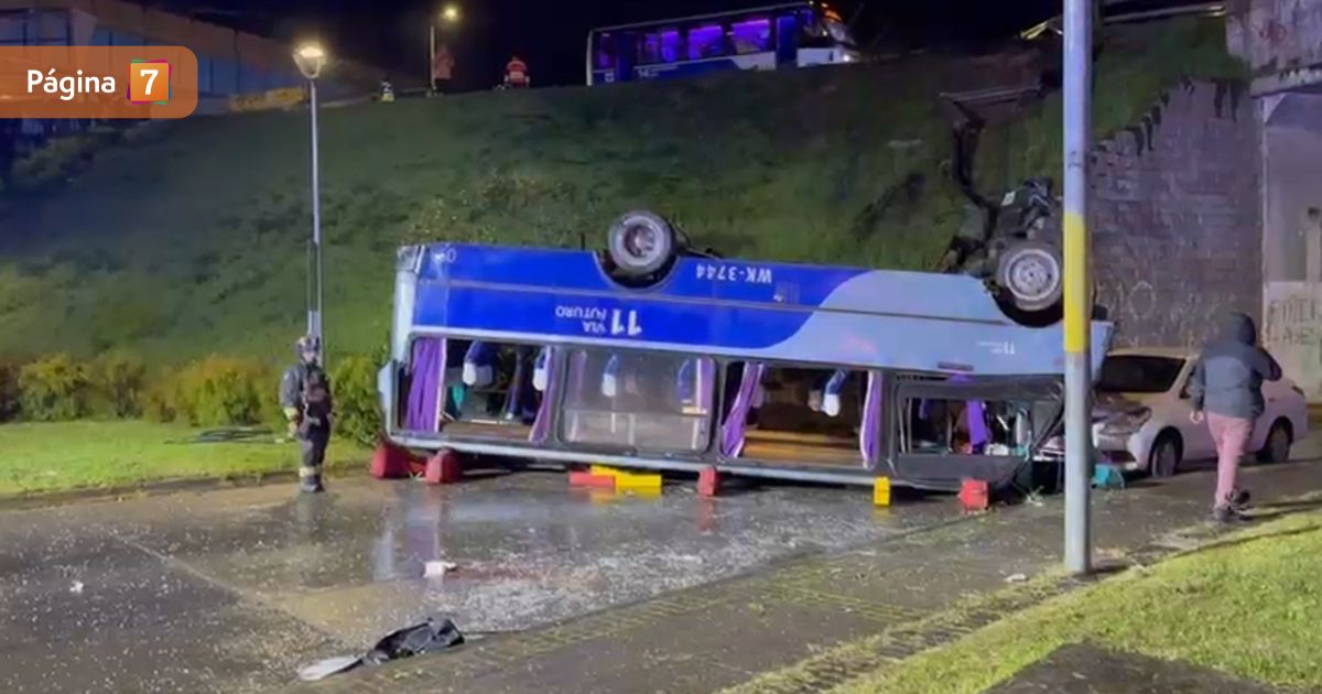Tragedia en Chiguayante: accidente de bus dejó dos fallecidos y múltiples heridos