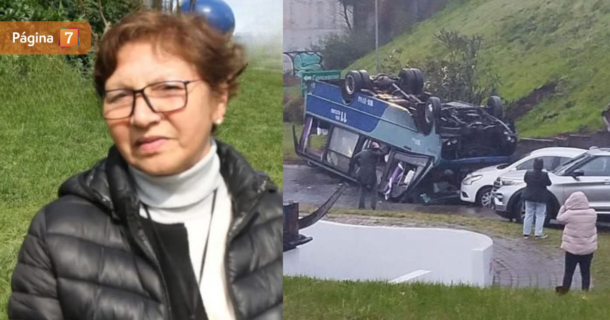 Mujer víctima accidente Chiguayante