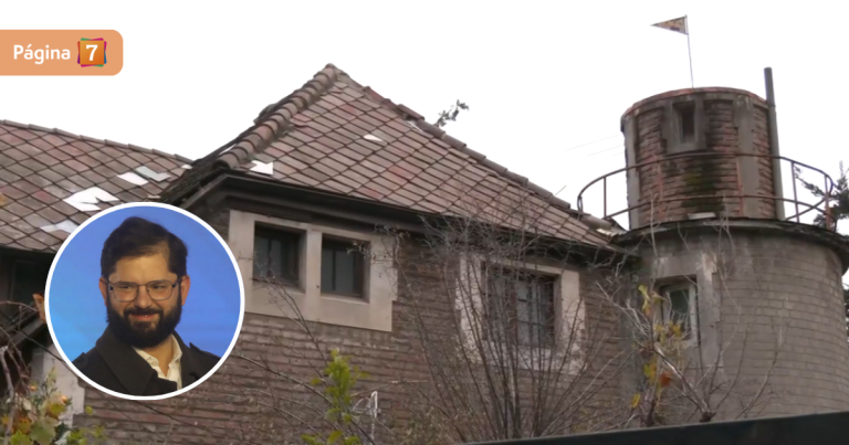 Tiene una llamativa torre: esta sería la nueva casa del presidente Gabriel Boric en San Miguel