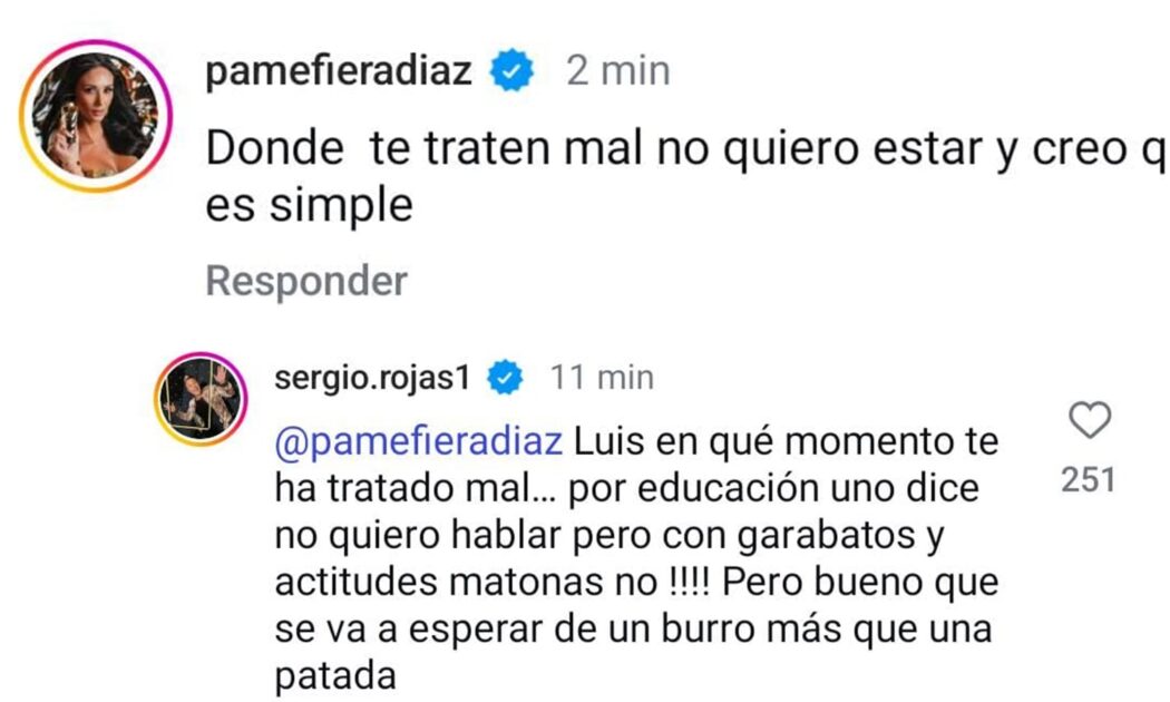 Pamela Díaz se enojó con Que te lo digo, la trataron de ordinaria y contestó: "Donde te traten..."