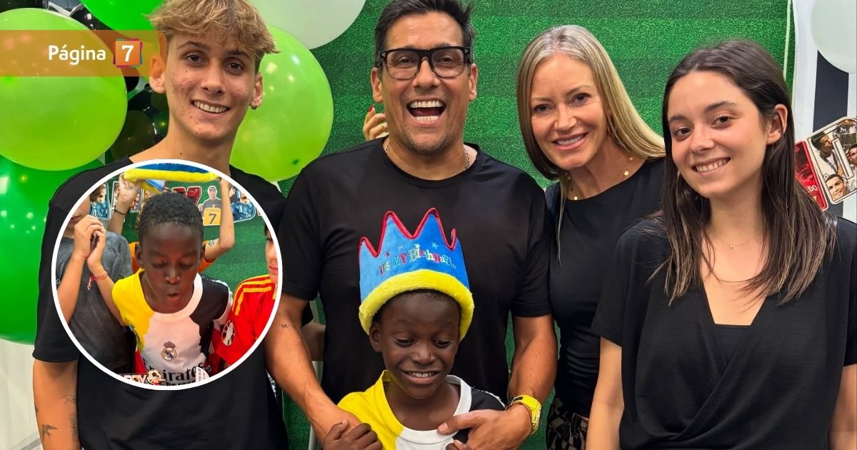 Así fue el cumpleaños de Benjamín, el hijo menor de Rafael Araneda y Marcela Vacarezza