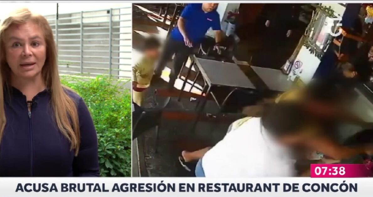 agresión en restaurante de Concón
