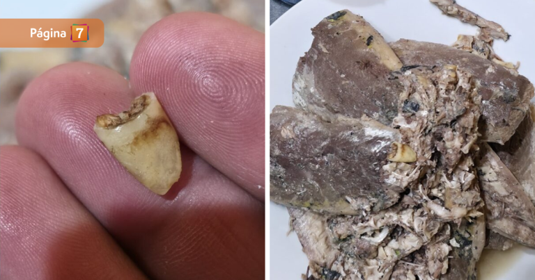 Quería comer jurel en tarro y encontró un diente: 