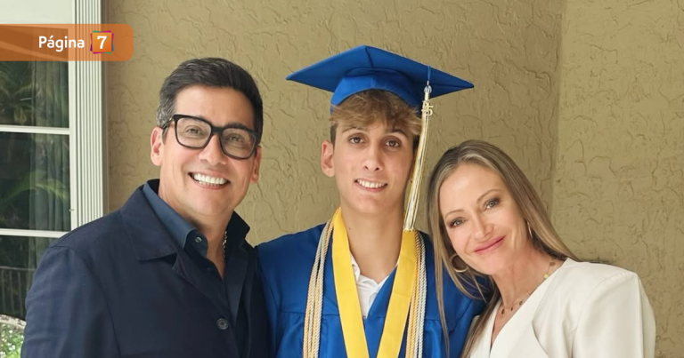 “Sigues creciendo”: el mensaje de Rafael Araneda y Marcela Vacarezza a su hijo recién graduado