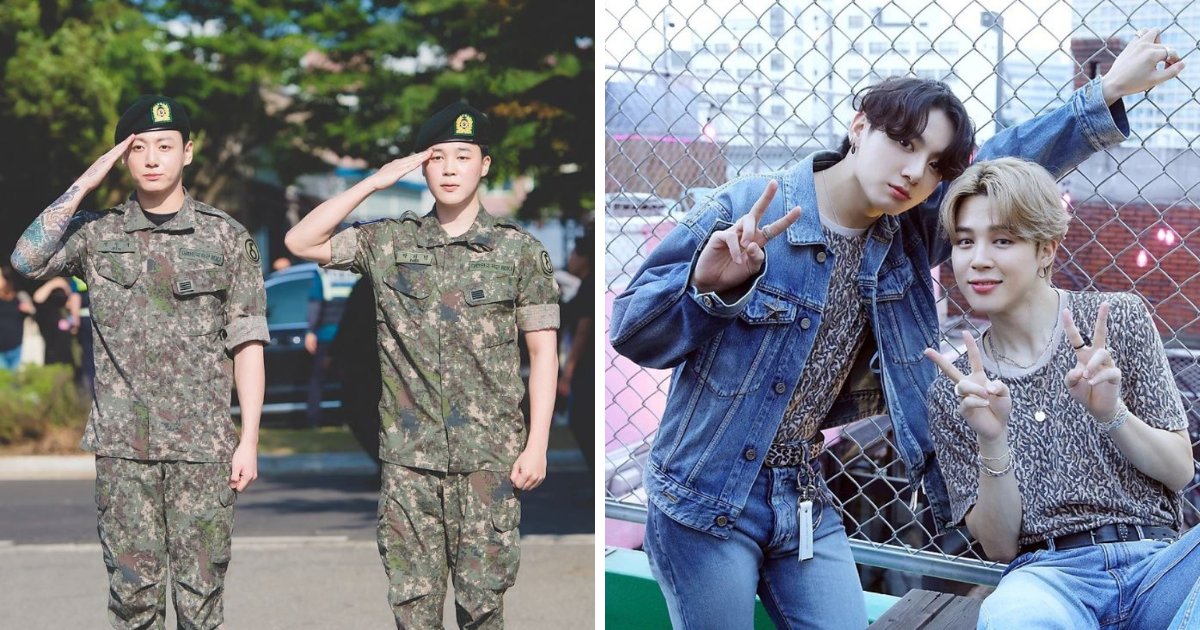 Jungkook y Jimin de BTS fueron dados de baja del servicio militar después de dos años