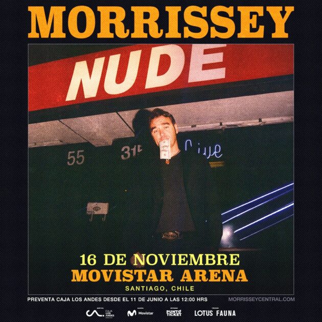Morrisey en concierto el próximo 16 de noviembre en Movistar Arena