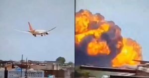 Avión se estrelló con más de 240 peasajeros en India