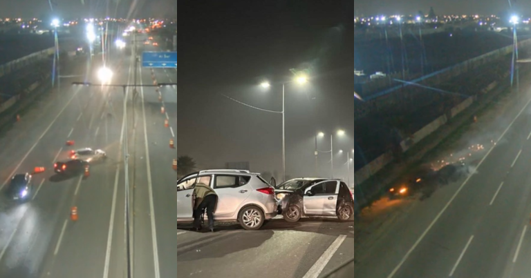 Choque múltiple en autopista de La Pintana dejó un herido de gravedad: investigan carrera ilegal