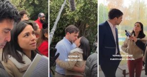 detrás de cámara del primer beso en El Jardín de Olivia