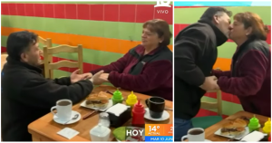 Pareja se viralizó tras protagonizar propuesta de matrimonio comiendo completos en La Florida