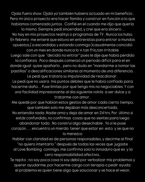 Silvina Varas confirmó quiebre con Maxi Ferres