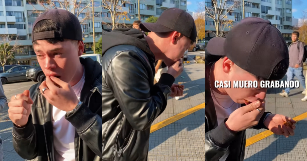 Tiktoker casi muere ahogado tras desafío en calles de Concepción: transeúnte "me salva la vida"