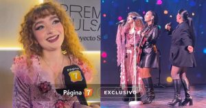 Karla Grunewaldt deslumbró al cantar junto a Saiko en los Premios Pulsar: 