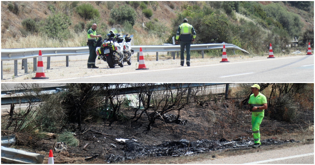 Imágenes muestran cómo quedó lamborghini de fallecido futbolista Diogo Jota: totalmente calcinado