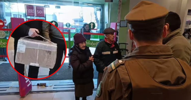 Adultos mayores recibieron millonaria encomienda por error y ellos lo devolvieron a Carabineros