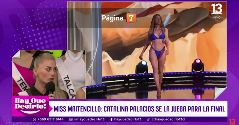 ¿Lo modificó? Cata Palacios explicó por qué lució llamativo bikini azul en Miss Universo Chile