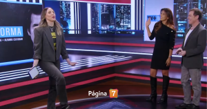 Así fue el debut de Claudia Salas en TV+ Informa: bromeó con su look