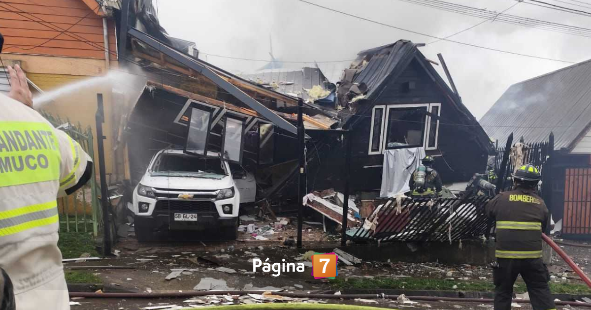 Explosión destruyó casa en Temuco y provocó daños en otras: ordenaron evacuación del sector
