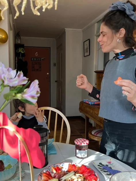 Francisco Puelles, Montse Ballarin y su hijo