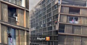 Incendio en centro de Santiago: hay personas atrapadas